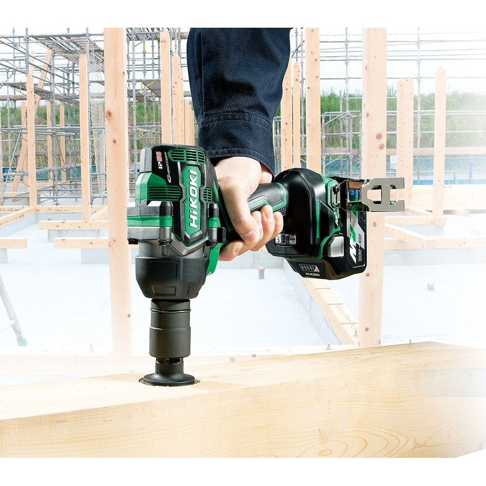 ハイコーキ　HIKOKI ３６Ｖインパクトレンチ（蓄電池２個、充電器付き） WR36DD (2XPSZ), グリーン, WR36DD (2XPSZ)