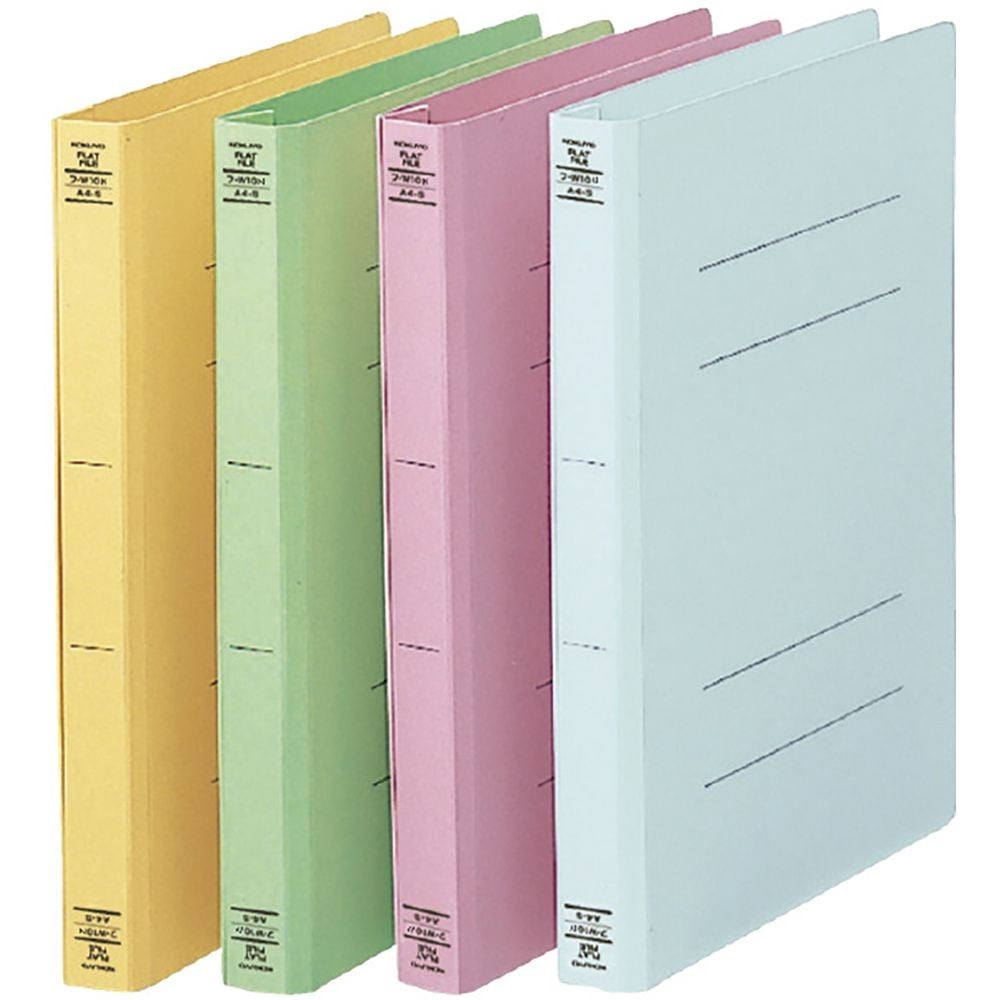 【20冊セット】コクヨ　フラットファイルW樹脂製とじ具 A4縦 25mmとじ 緑　フーＷ１０Ｇ【メーカー直送・代引不可】, 緑, A4-S