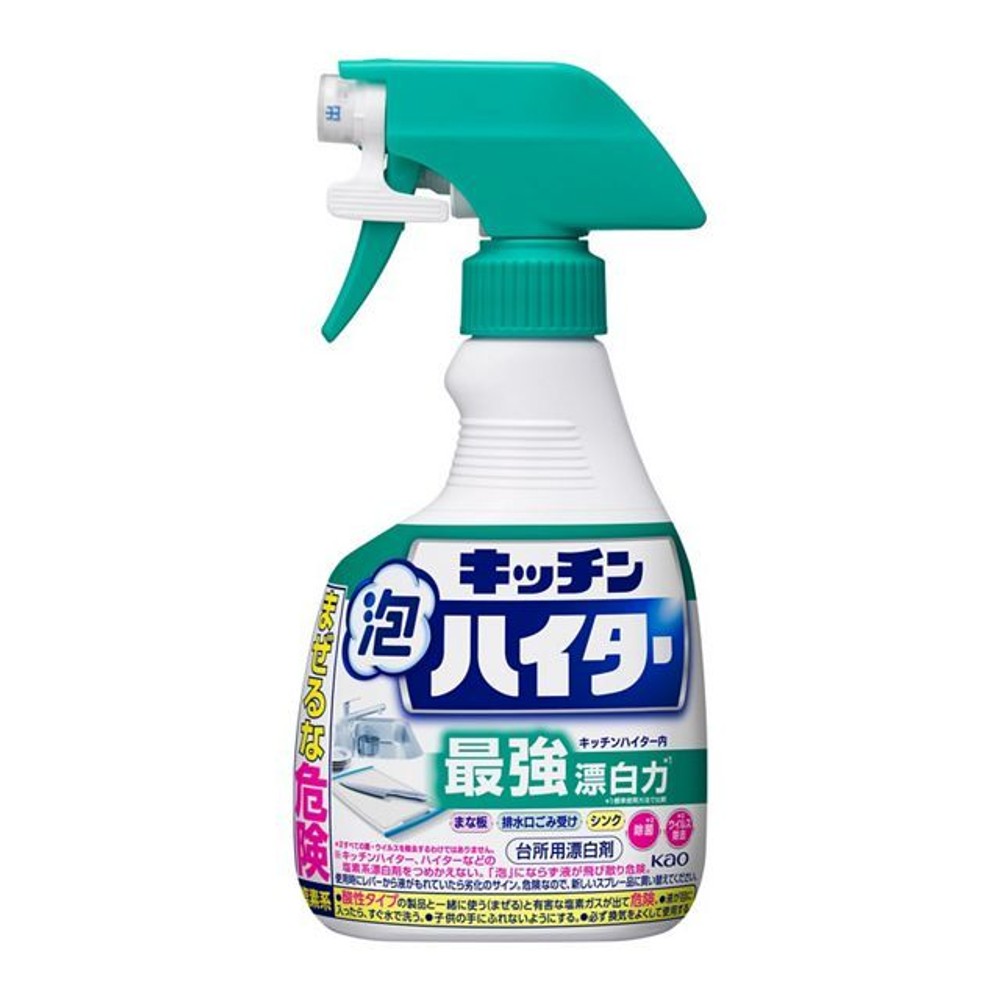 キッチン泡ハイター　ハンディスプレー　４００ｍｌ, 台所漂白剤, 400ml