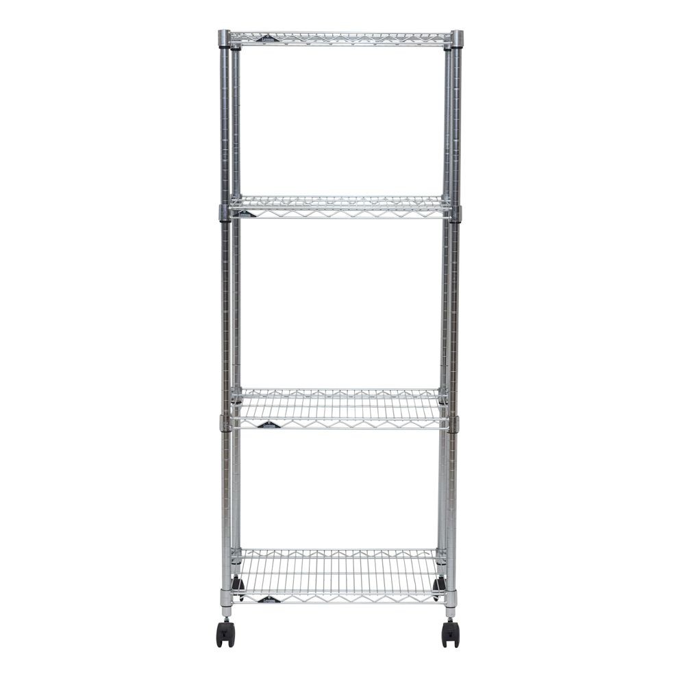 スチールラック 幅60cm 4段 ルミナスホームラック NLH6015-4, シルバー, 4段