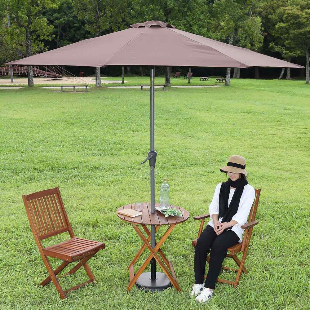 不二貿易  アルミパラソル　270ｃｍ, アイボリー, パラソル直径約270cm