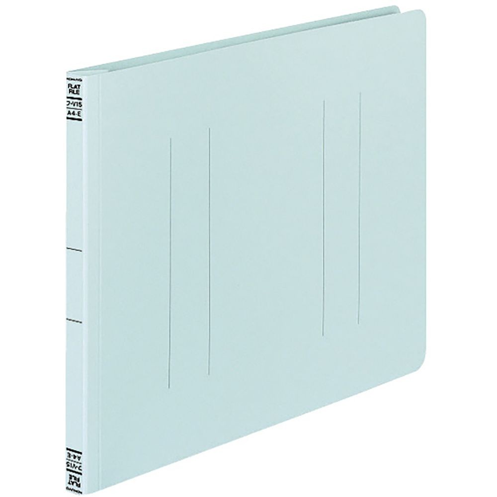 コクヨ　フラットファイルV樹脂製とじ具A4横 15mmとじ 青 フ-V15B, 青, A4