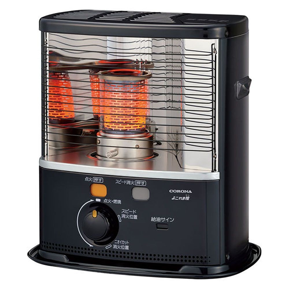 コロナ 石油ストーブ RX-2224Y-HD 木造6畳/コンクリート8畳 ダークグレー, ダークグレー, 幅45.2×奥32.4×高47.5cm
