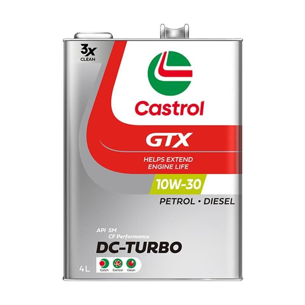 カストロール エンジンオイル GTX DC-TURBO 4L 鉱物油 10W-30, 10W-30, 4L