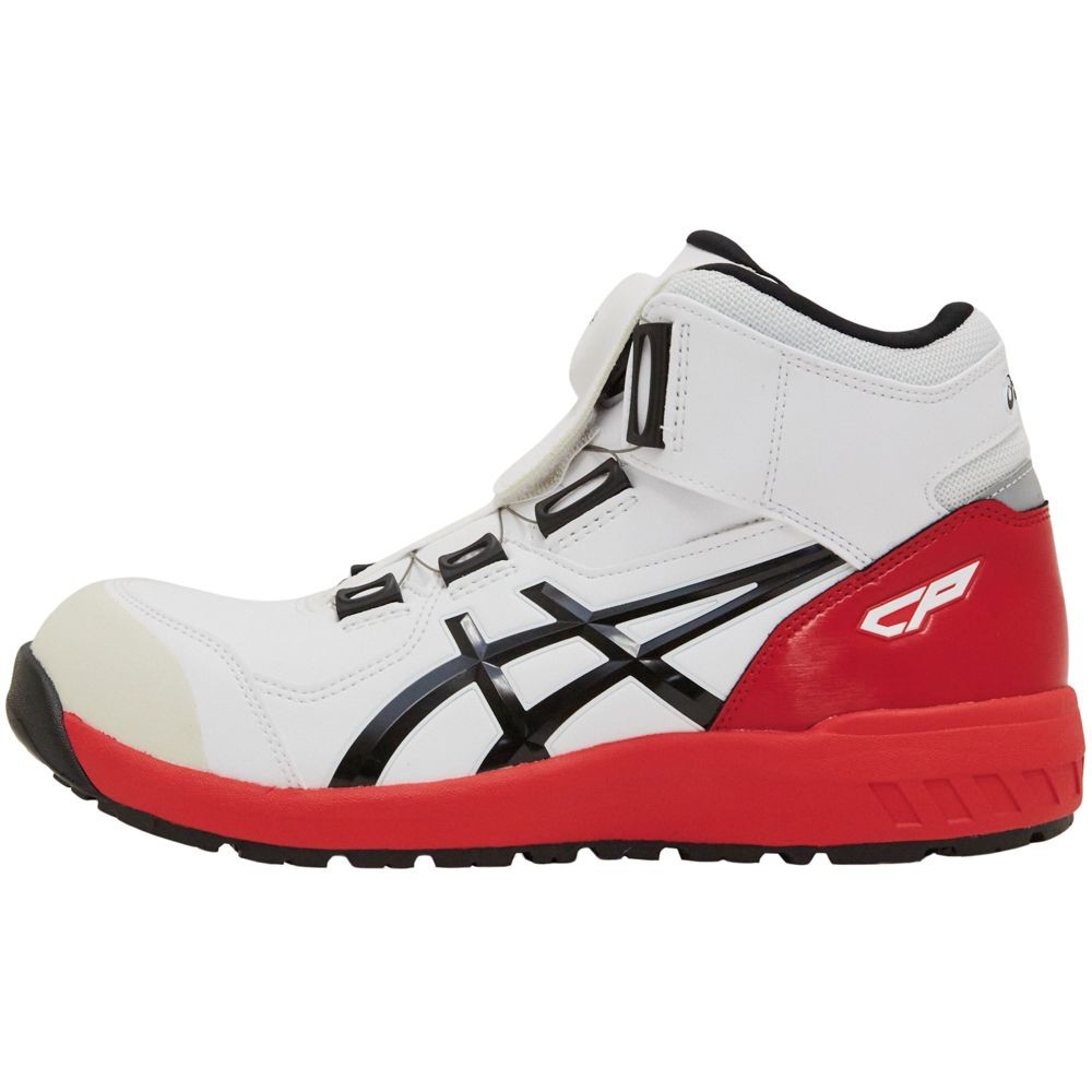 アシックス（ASICS） ウィンジョブ CP304 BOA ホワイト×ブラック, ホワイト×ブラック, 25.5cm