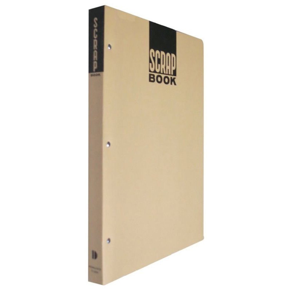 コクヨ　スクラップブック　A4　とじ込み式　無地, クラフト, A4