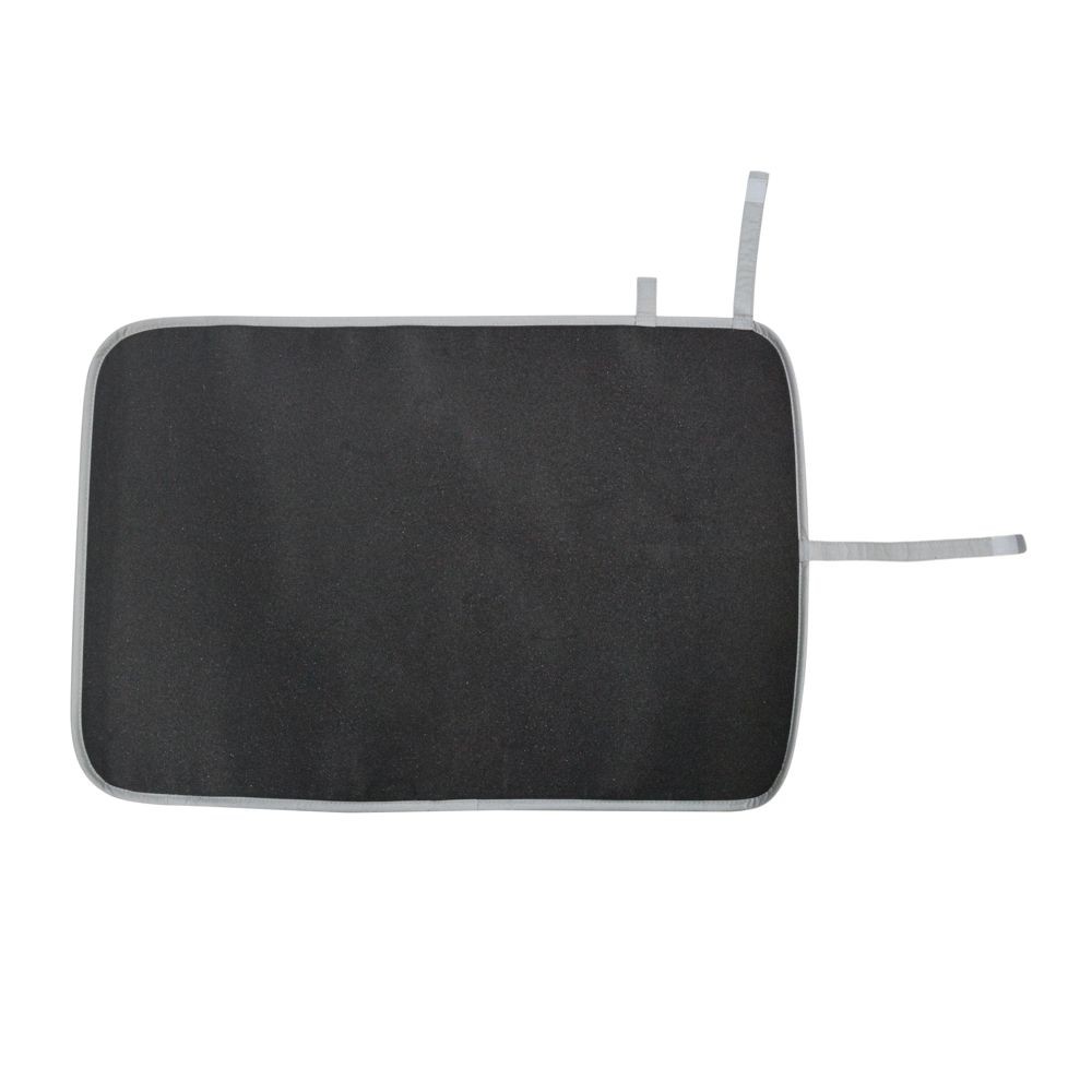 抗菌生地使用　サッと広げてすぐ使えるアイロンマット, シルバー, 72&times;48cm