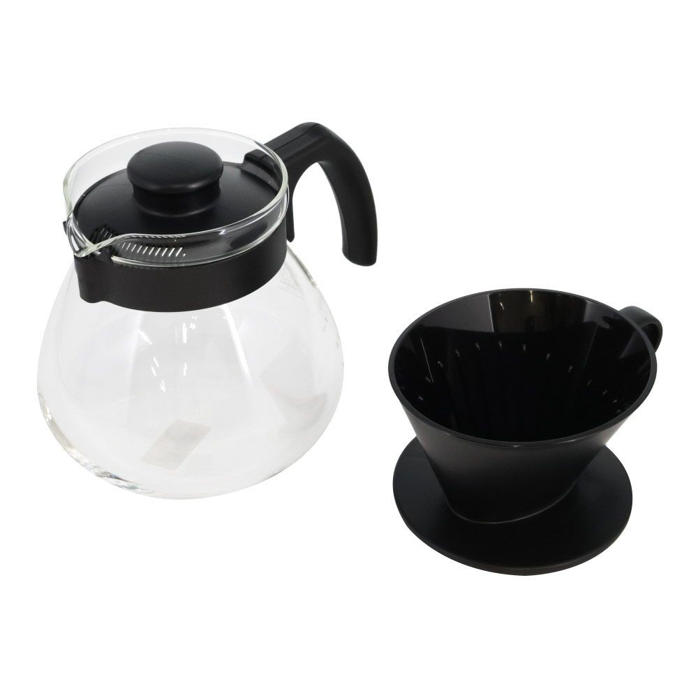 テコ ドリッパーセットTCDNー100ーB, ブラック, 1L