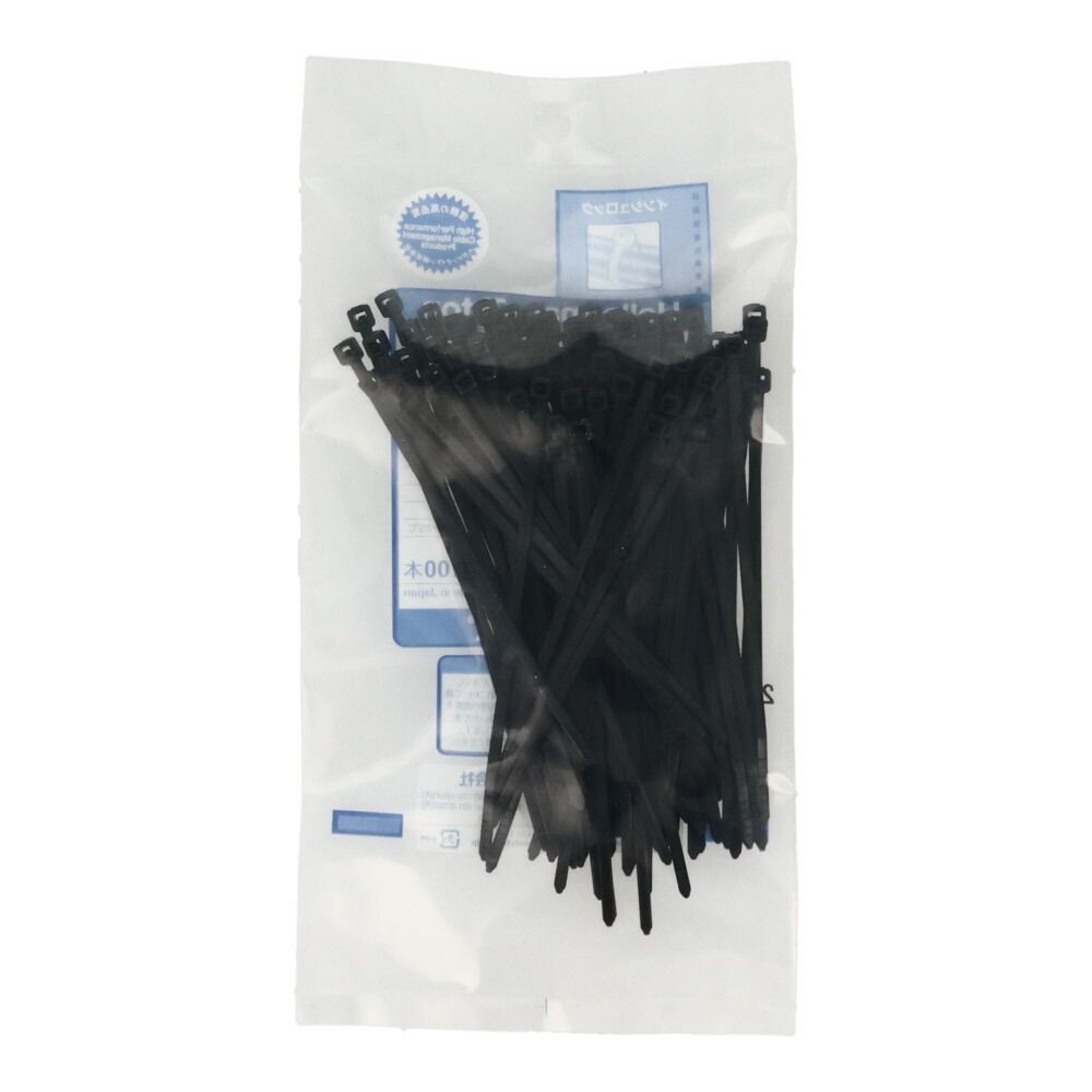 TYTON　ABタイ　幅2.5×長さ100mm　屋外用, 黒, 100本入