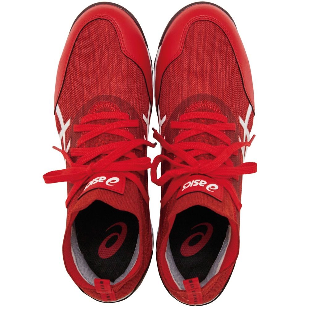 アシックス（ASICS） ウィンジョブCP213 TS ファイアリーレッド×ホワイト, ファイアリーレッド×ホワイト, 25.5cm