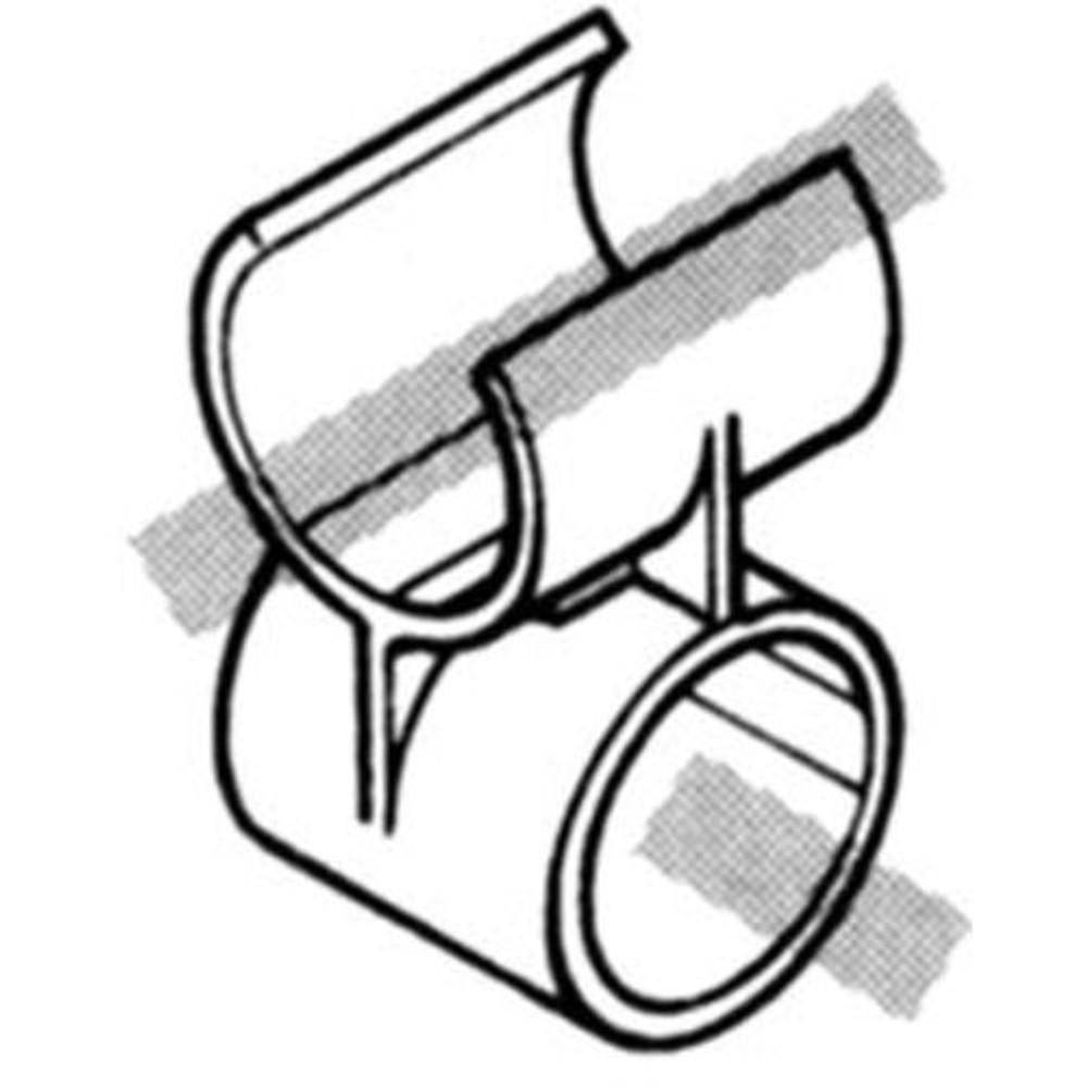 YAZAKI 矢崎化工 イレクタープラスチックジョイント J-71 S クロス用 Φ28用, アイボリー, J-71 S