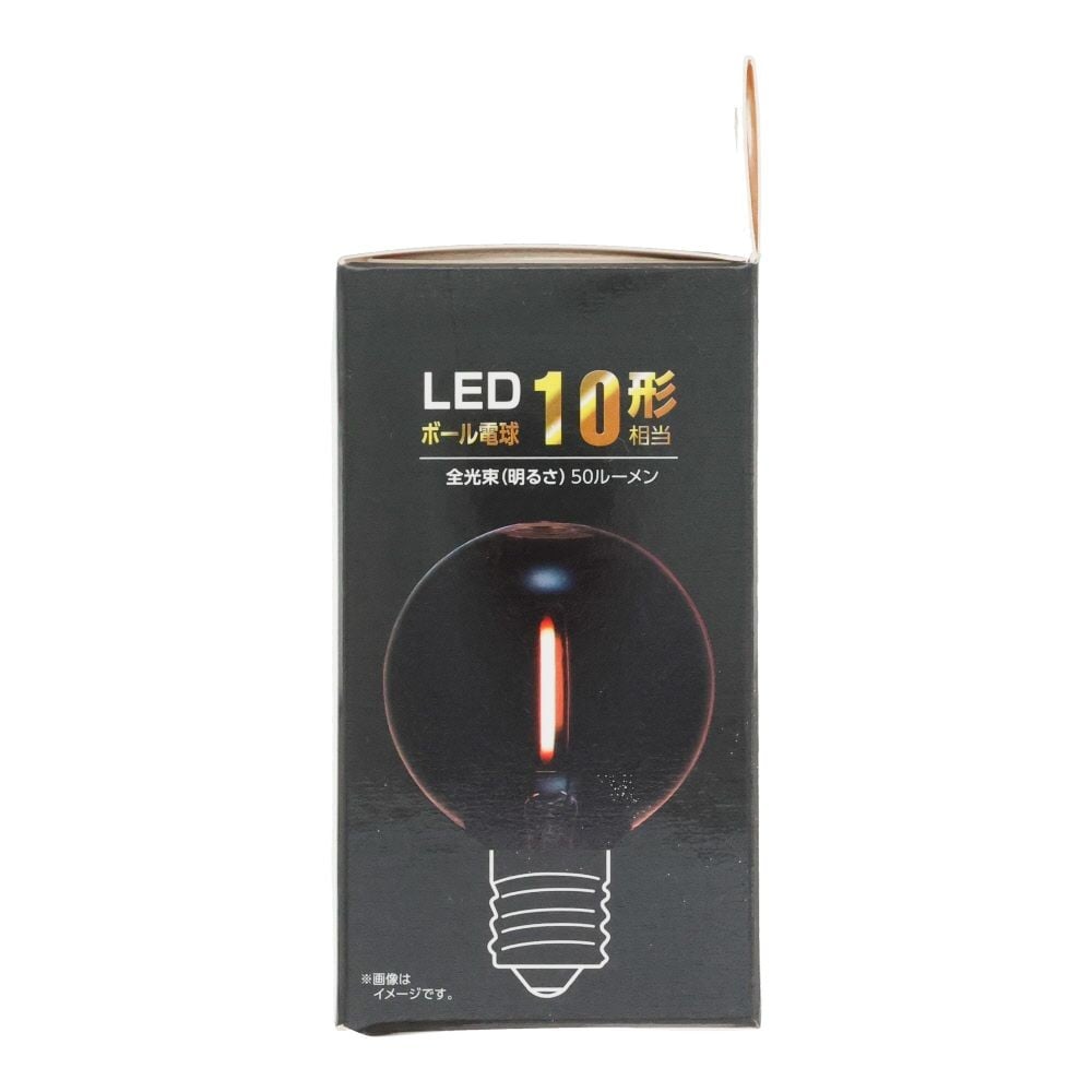 ヤザワ フィラメントLED LDG1LG50E17C2, クリア, 10形相当