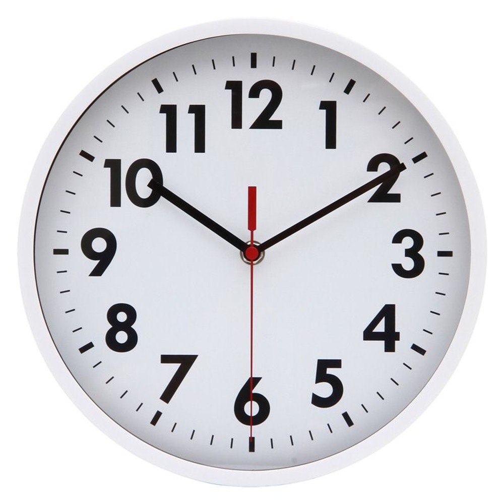 掛時計　ミーナ, ホワイト, 25cm