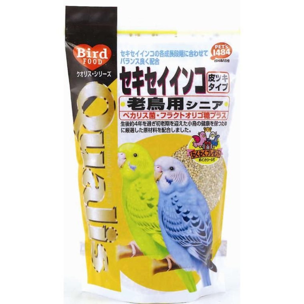 クオリス　セキセイインコ　老鳥用シニア　400g, 老鳥用, 400g