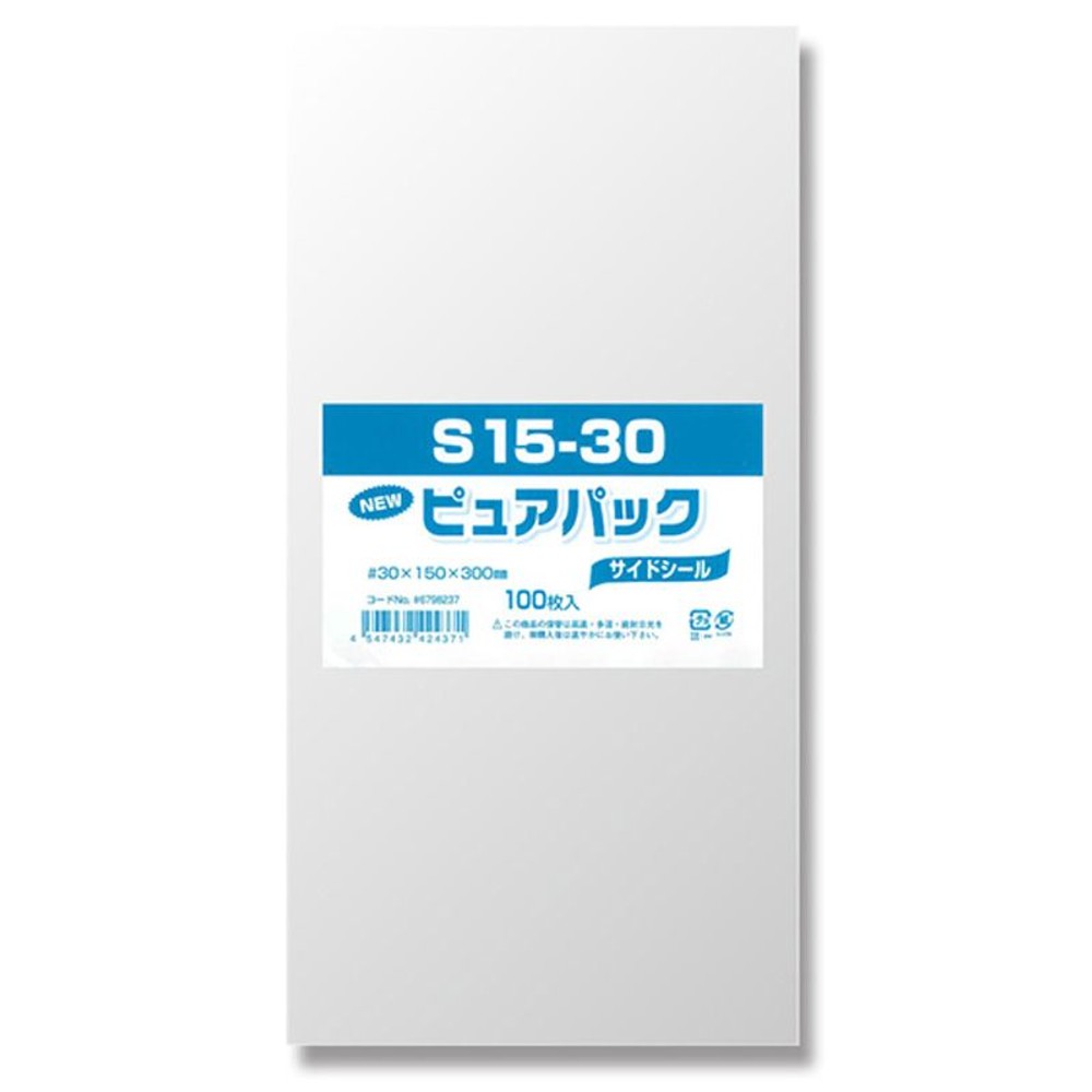 ＯＰＰ袋　ピュアパック, 透明（40&times;80）, 40&times;80mm
