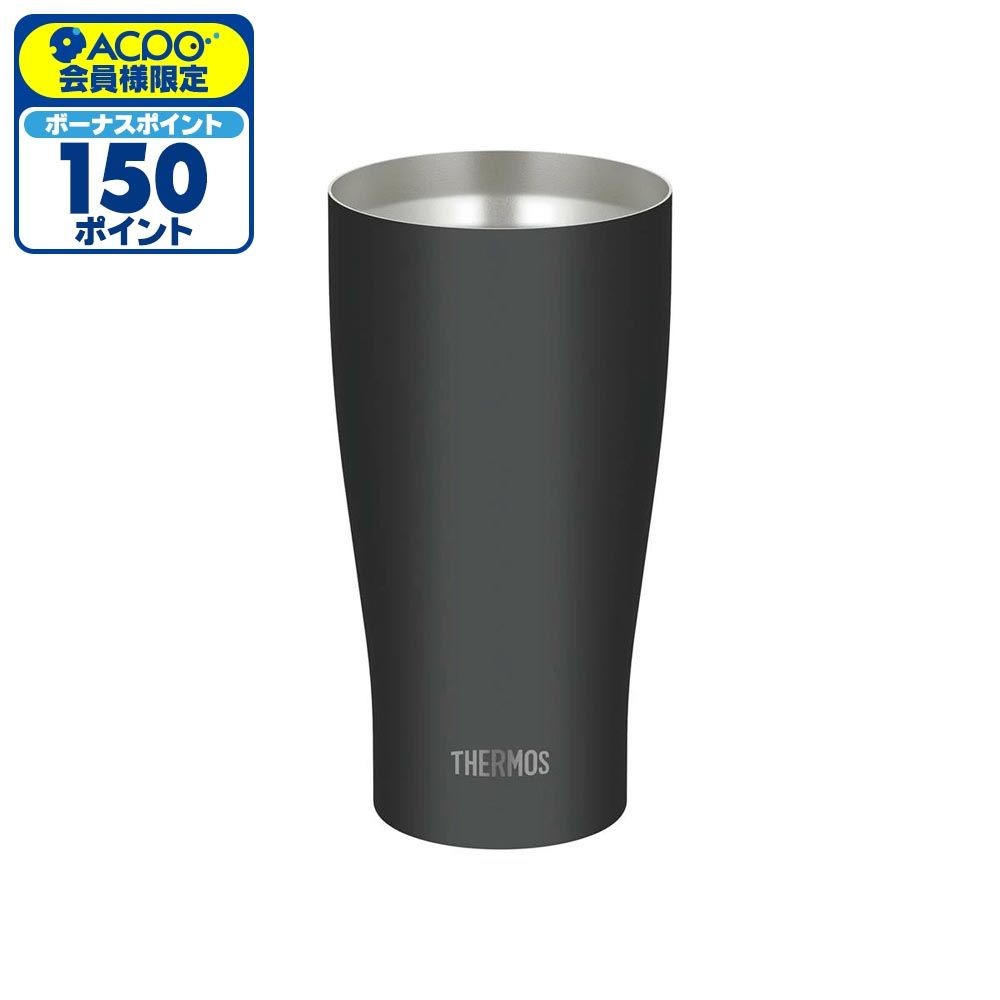 サーモス 真空断熱タンブラー JDY-601C MTBK 600ml, マットブラック, 600ml