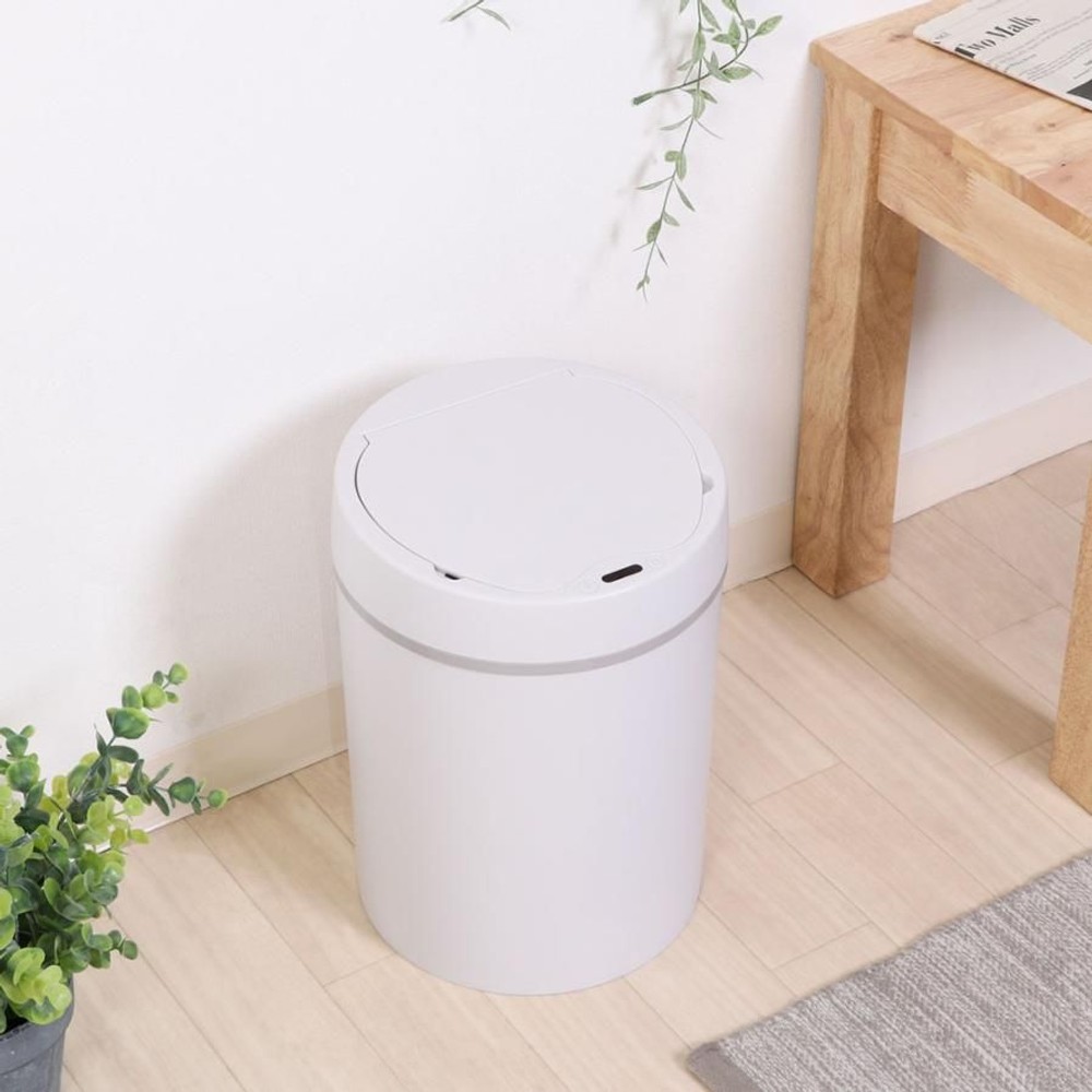 センサーダストボックス　12Ｌ　ラウンド【メーカー直送・代引不可】, ラウンド, 12L