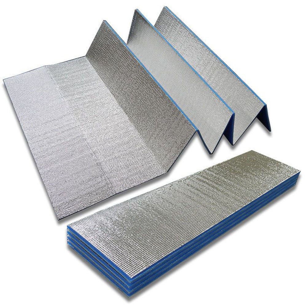 アルミ折りたたみレジャーマット約100&times;205ｃｍ&times;8ｍｍ, アルミ, 100&times;205cm