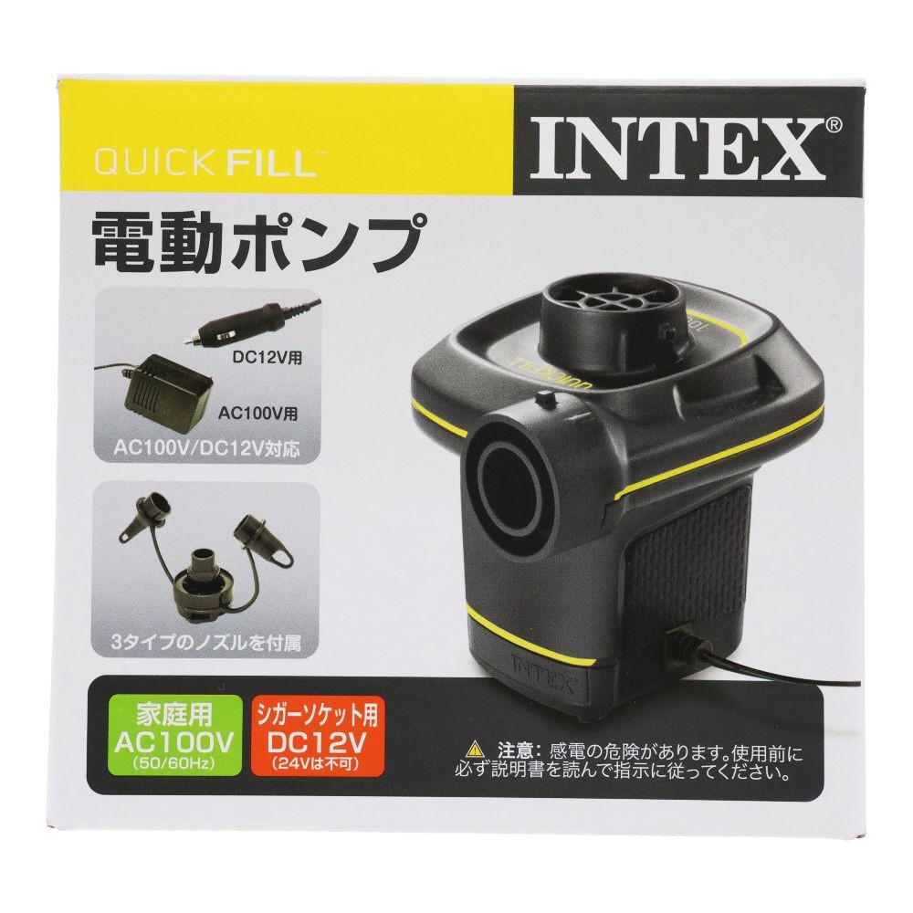 ＩＮＴＥＸ（インテックス） 　ＡＣＤＣポンプ　１００Ｖ　Ｕ６６６３３, ブラック, AC100V・DC12V対応