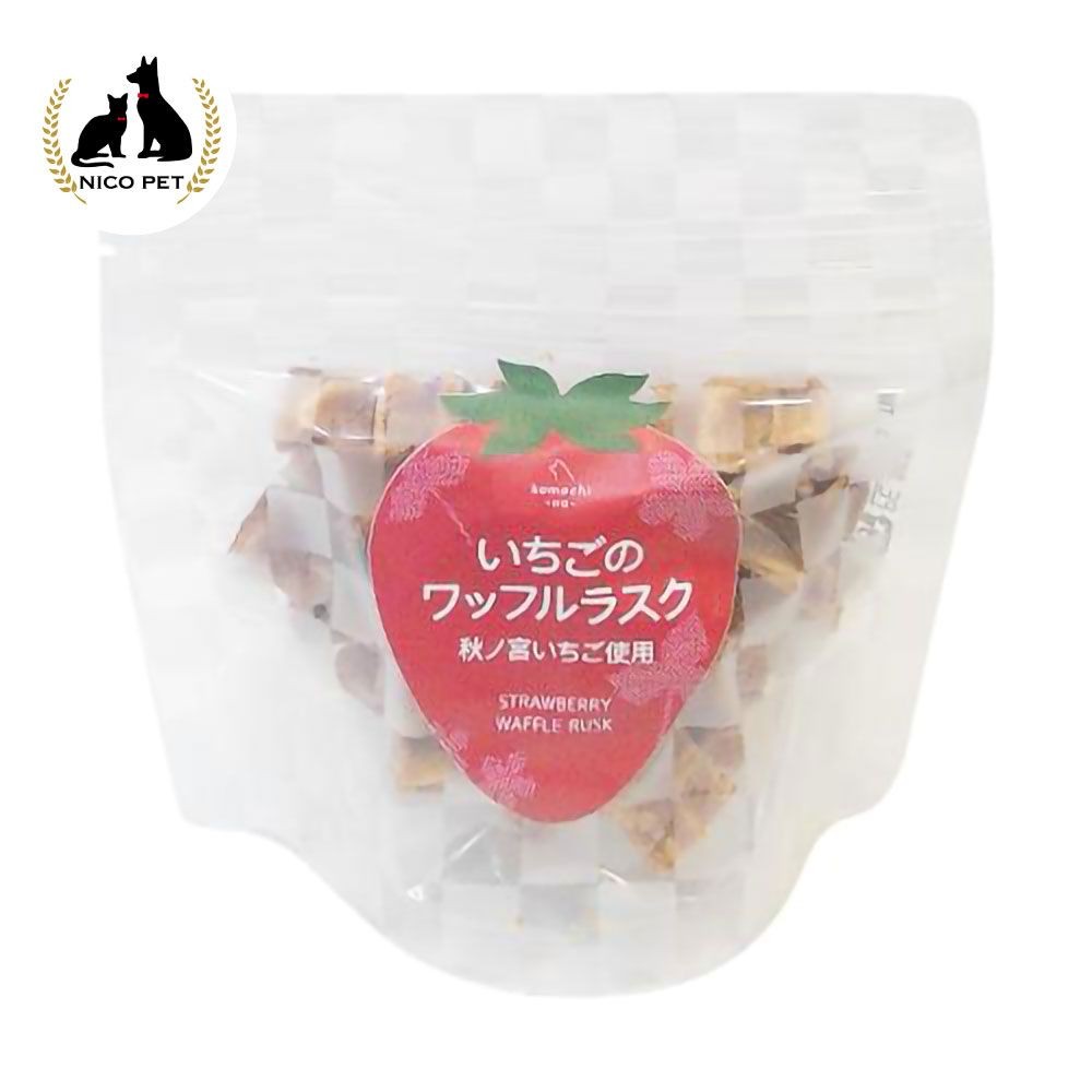 コマチナ　いちごのワッフルラスク 20g, いちご, 20g