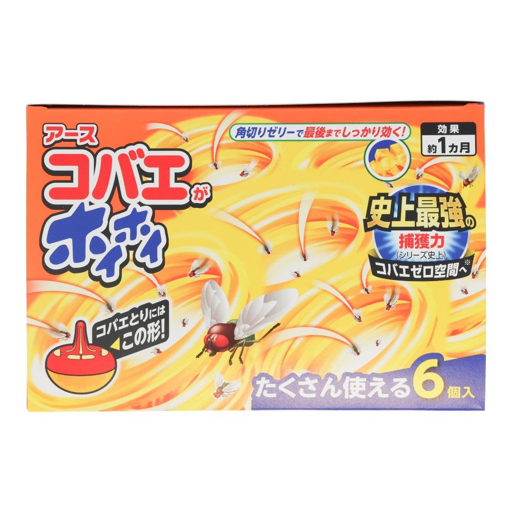 アース　コバエがホイホイ　６個入, コバエ用, 6個入