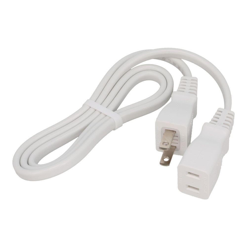 WIZ’A ウィザ 断線に強い家庭用延長コード 1個口, WH（1m）, 1.0m