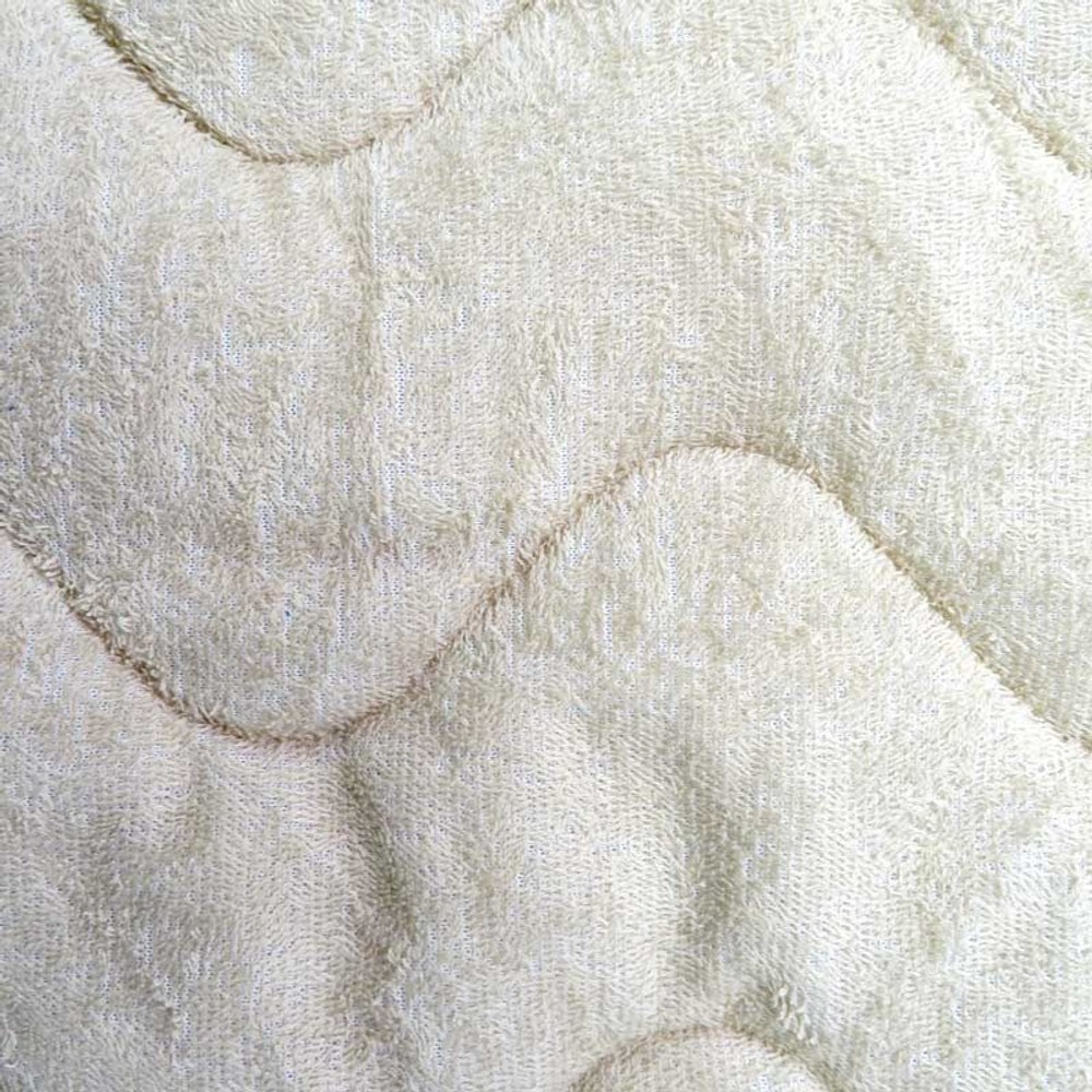 綿タオル地敷きパッド　セミダブル, ベージュ, セミダブル