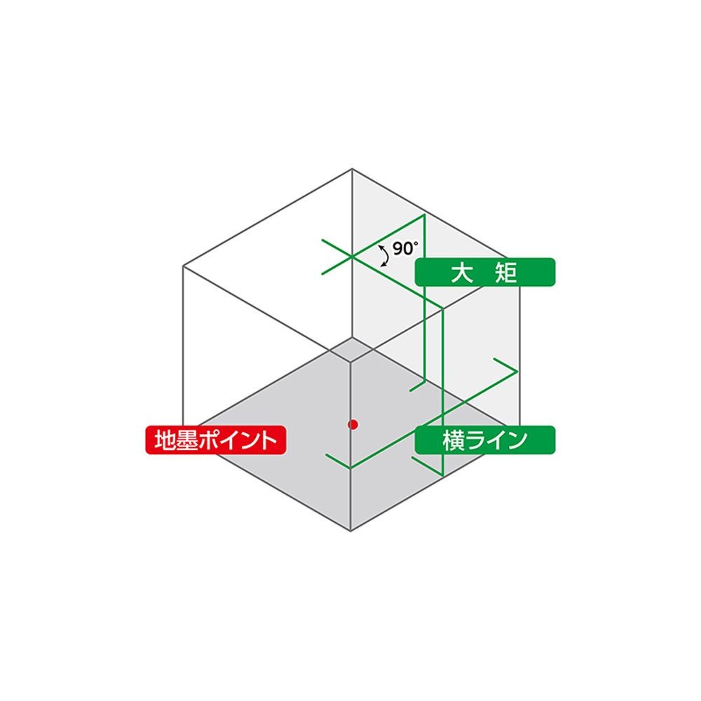 シンワ レーザーロボ LEXIA 31 グリーン 70843, グリーン, 幅128mm&times;奥行128mm&times;高さ173mm