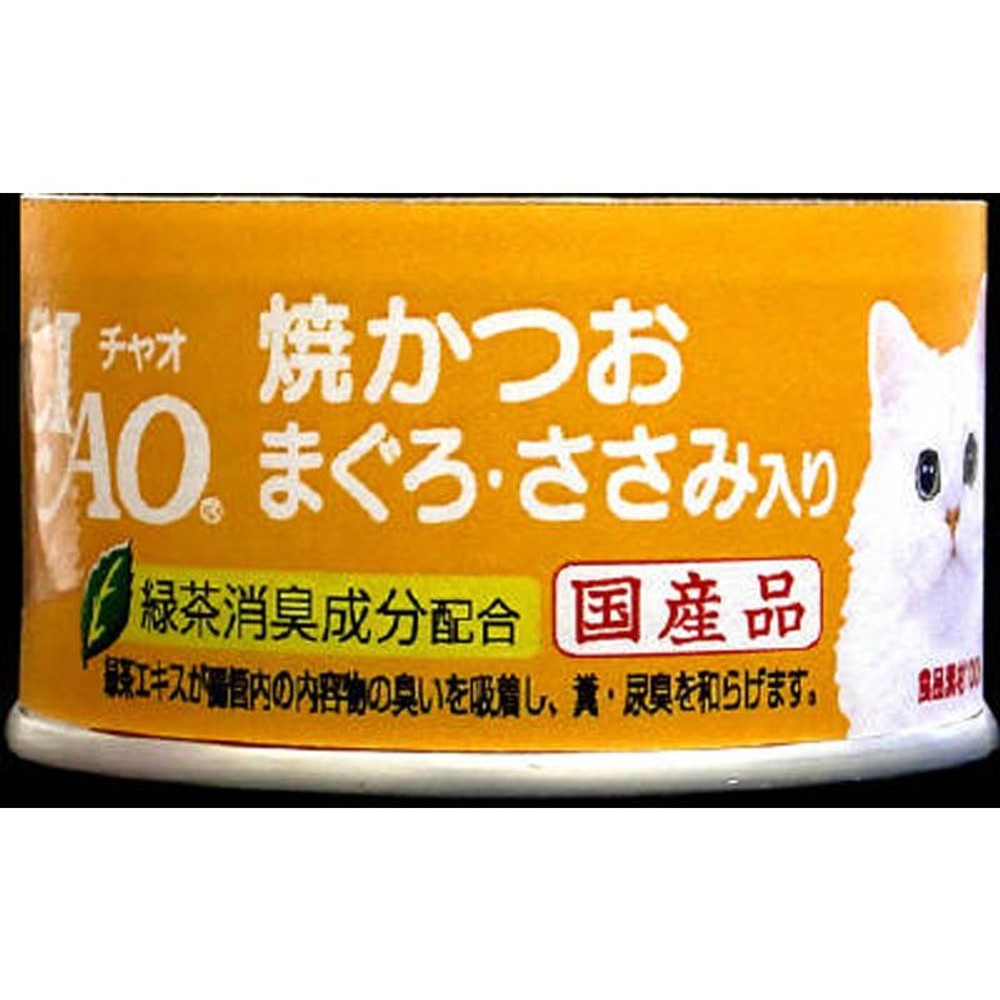 チャオ　焼かつお　まぐろ・ささみ入り85ｇ, まぐろ・ささみ入り, 85g
