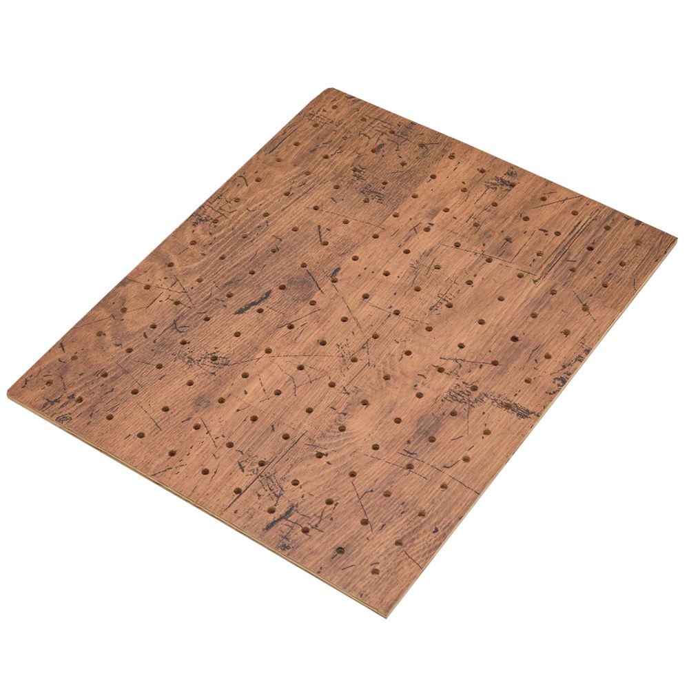 カットシャビー有孔ＬＢ　約幅２９０ｍｍ ５．５ｍｍ厚, ログブラウン幅290(290), 長さ290mm