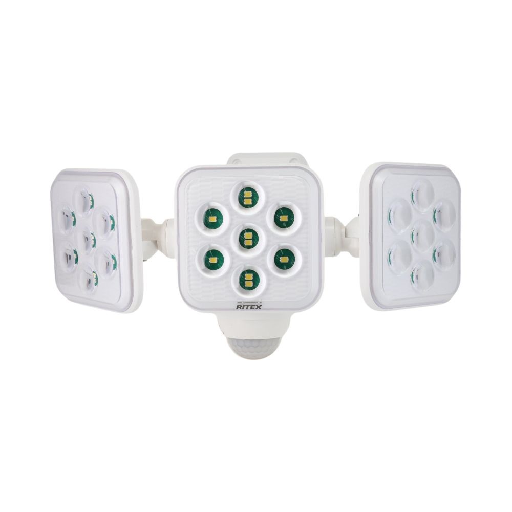 ５Ｗ３灯　フリーアーム式LED乾電池センサーライト　ＬＤー３２０, 白, LD-320