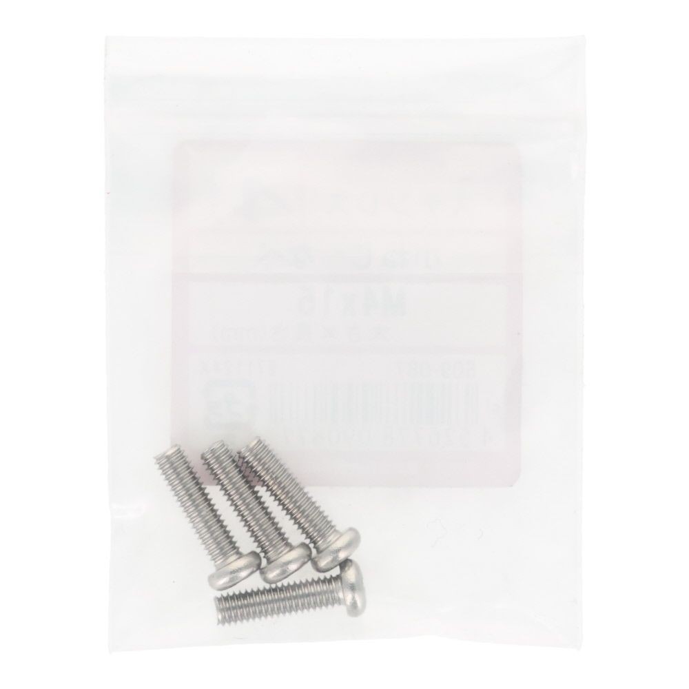 ＯＨＳＡＴＯ　ステン　コネジ　ナベ　Ｍ４&times;１５, ステンレス, 4本入り