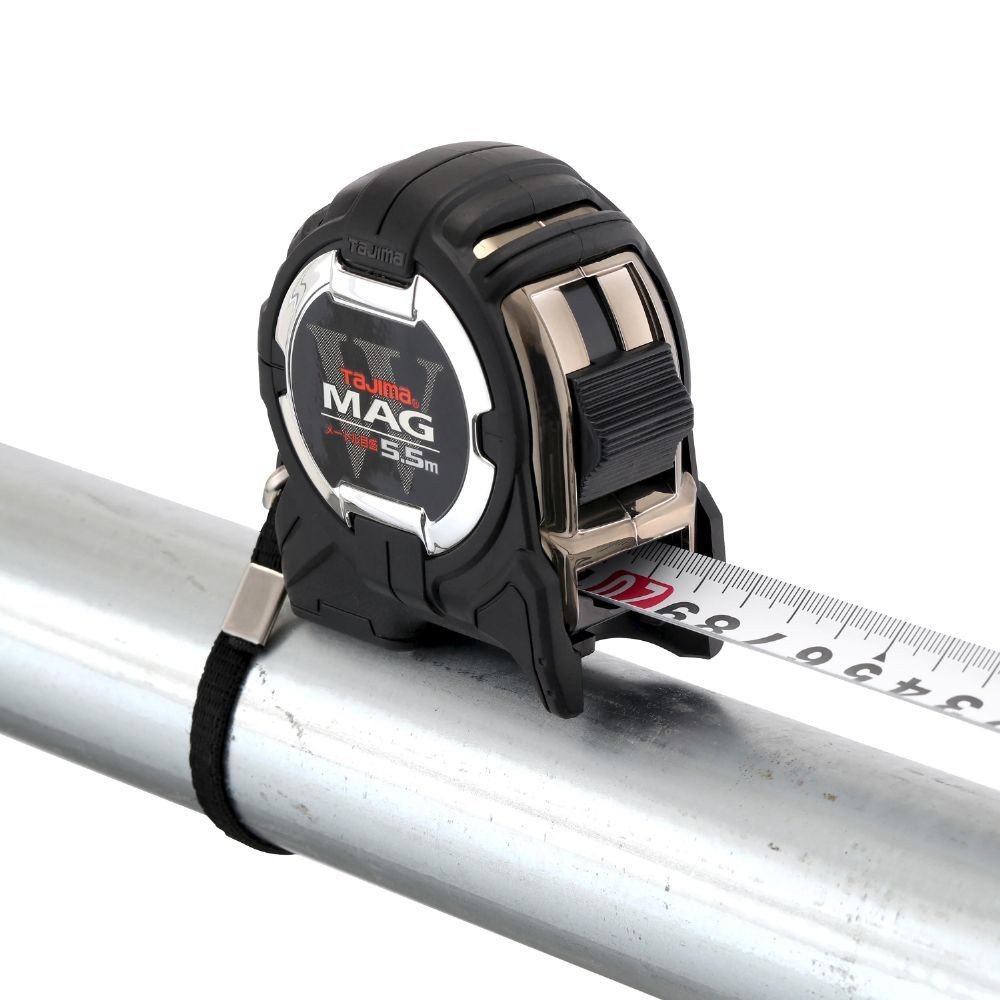 TAJIMA（タジマ）　G3ゴールド 25mm幅5.5m セフダブルマグ　CWM3S2555, ブラック, 5.5m