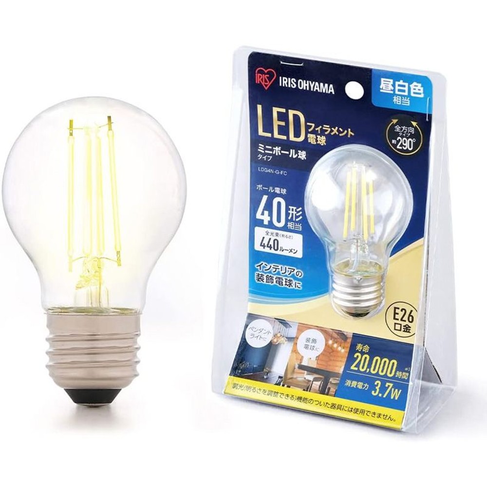 ＬＥＤミニボール球40Ｗ相当Ｅ26昼白色, その他カラー２, E26 40Ｗ形