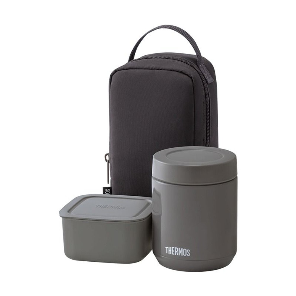 サーモス　真空断熱スープランチセット ＪＥＥー８００ ＤＧＹ, ダークグレー, 800ml