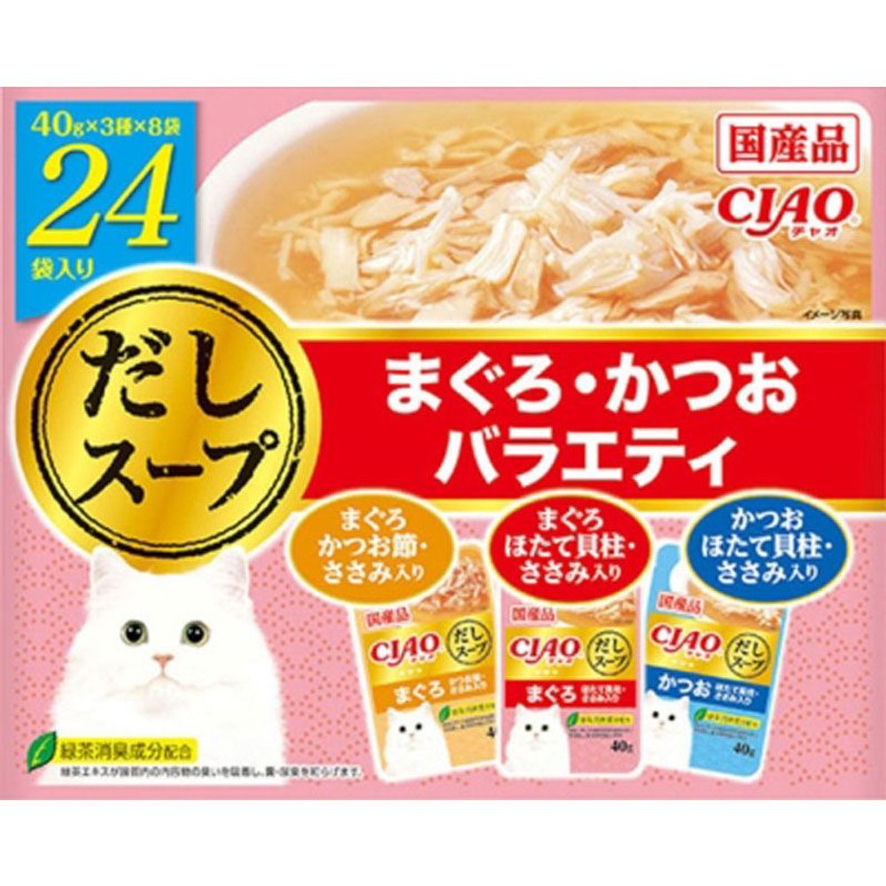 いなば　チャオスープ　まぐろかつおＶ　24袋, その他カラー１, 24袋入