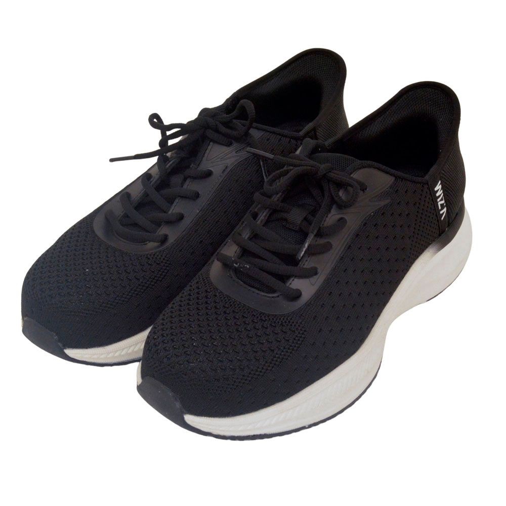 ウィザ WIZ'A 立ったまま履けるセーフティシューズ ブラック, ブラック, 23.0cm