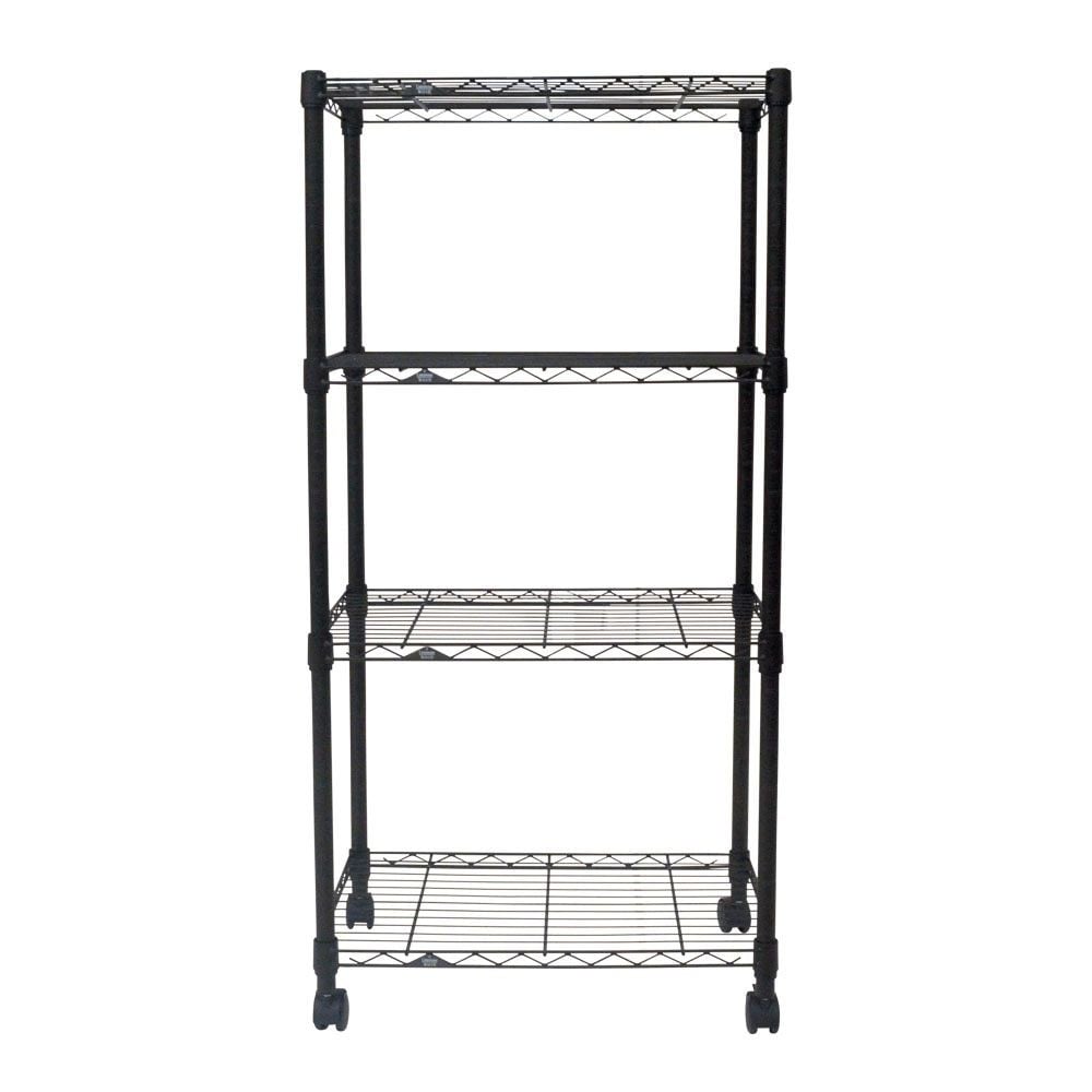 【数量限定】ルミナスノワールフリーラック4段, ブラック60, 60cm幅