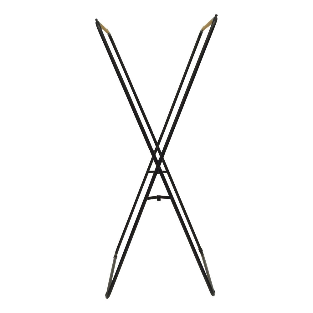 WIZ'A ウィザ デザイン　Ｘ型室内物干しスタンド, ブラック, X型