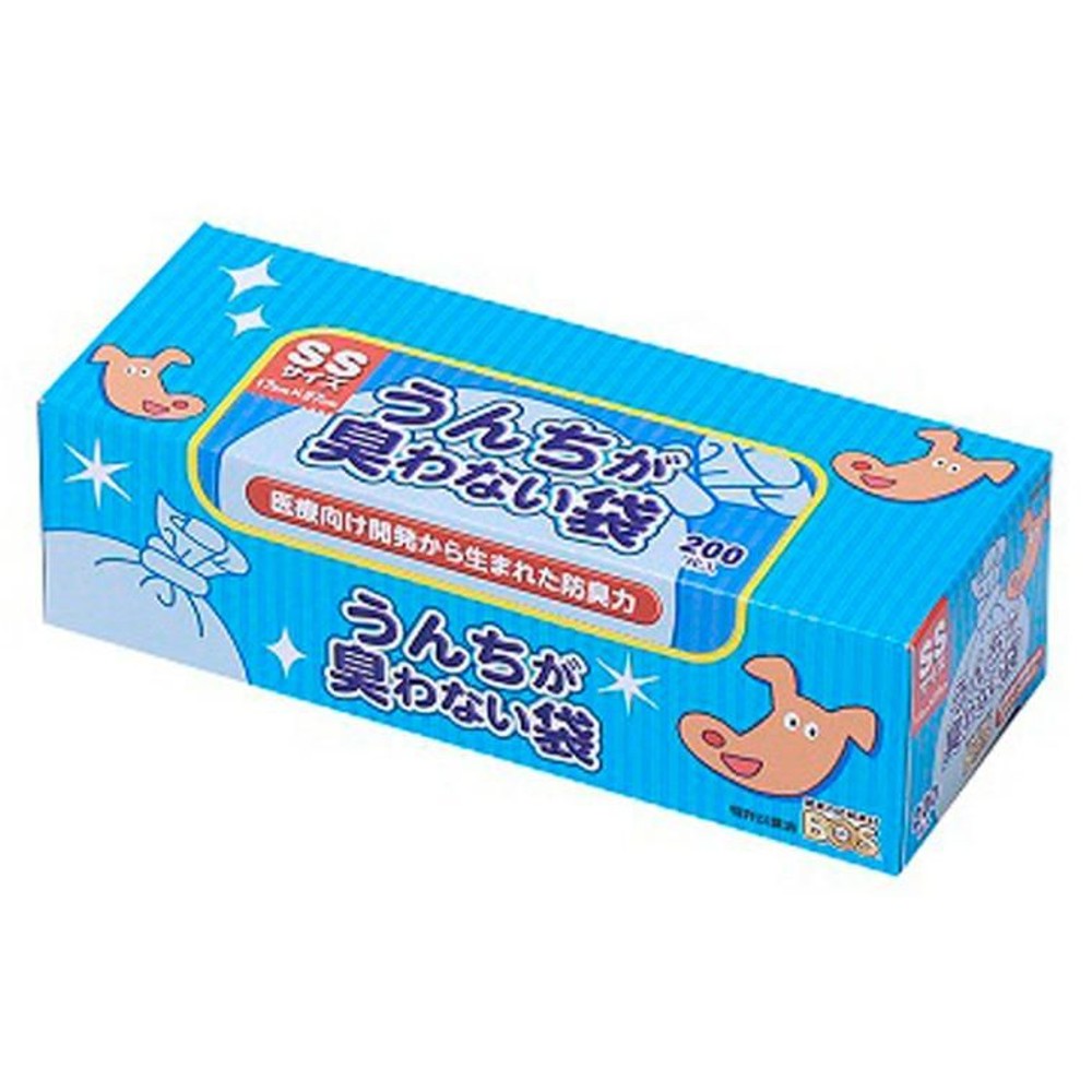 うんちが臭わない袋     BOSペット用     SSサイズ, 水色（20）, 20枚入り