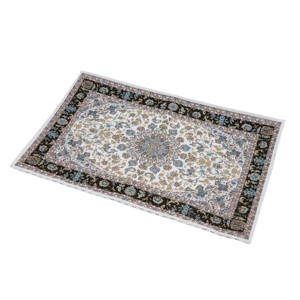 洗える！ゴブラン織マット：べフロア, カリエル柄, 50cm&times;80cm