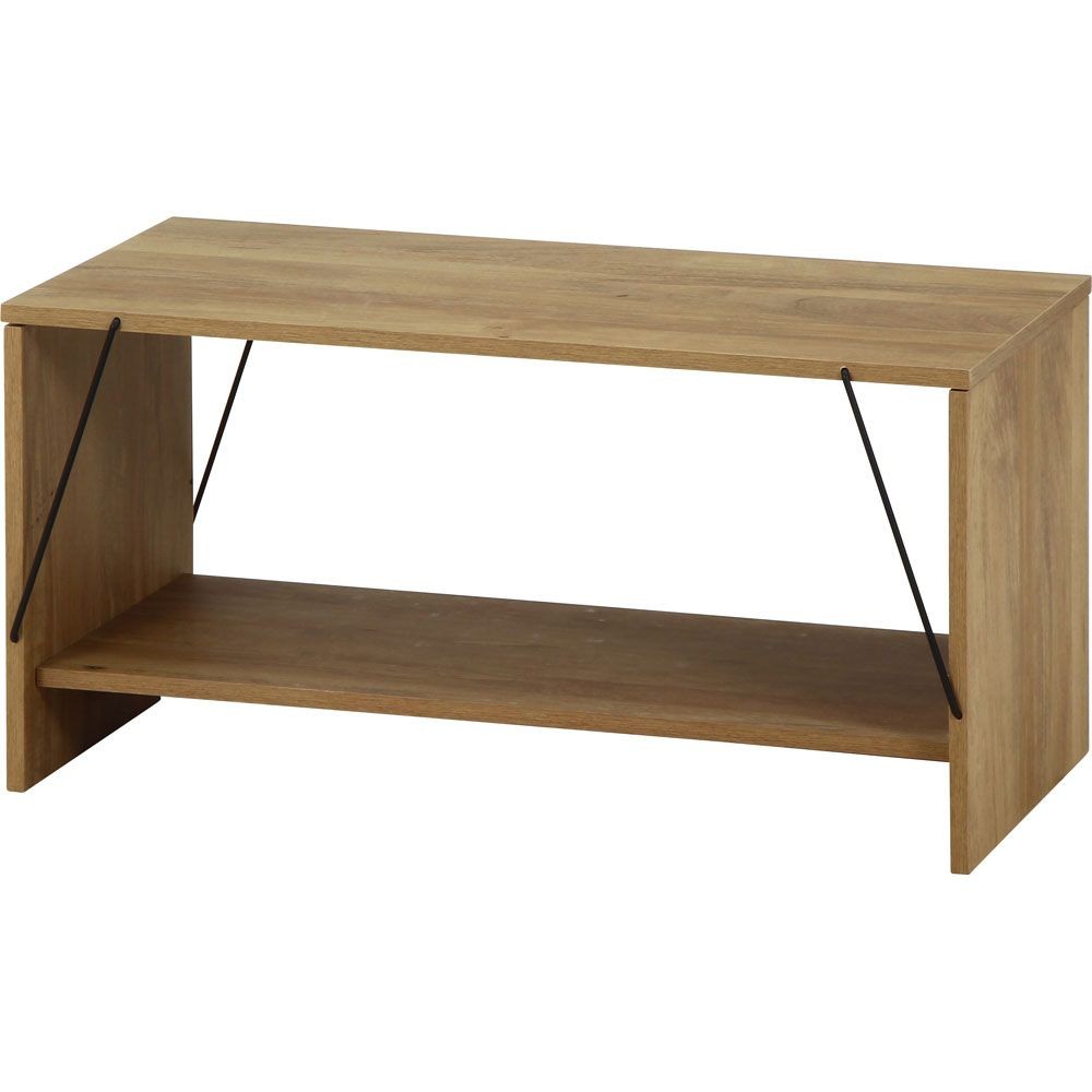 不二貿易 ＥＺＢＯワイヤーテーブル　ＯＡＫ　ＮＡ【メーカー直送・代引不可】, ナチュラル, 幅800mm×奥行420mm×高さ400mm