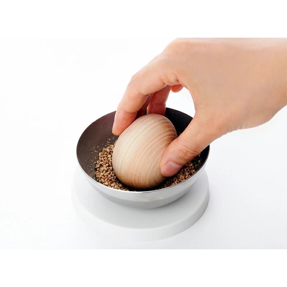ヨシカワ EAトCO スル スリバチ Sulu mortar and pestle, シルバー, 幅93mm&times;奥行93mm&times;高さ48mm