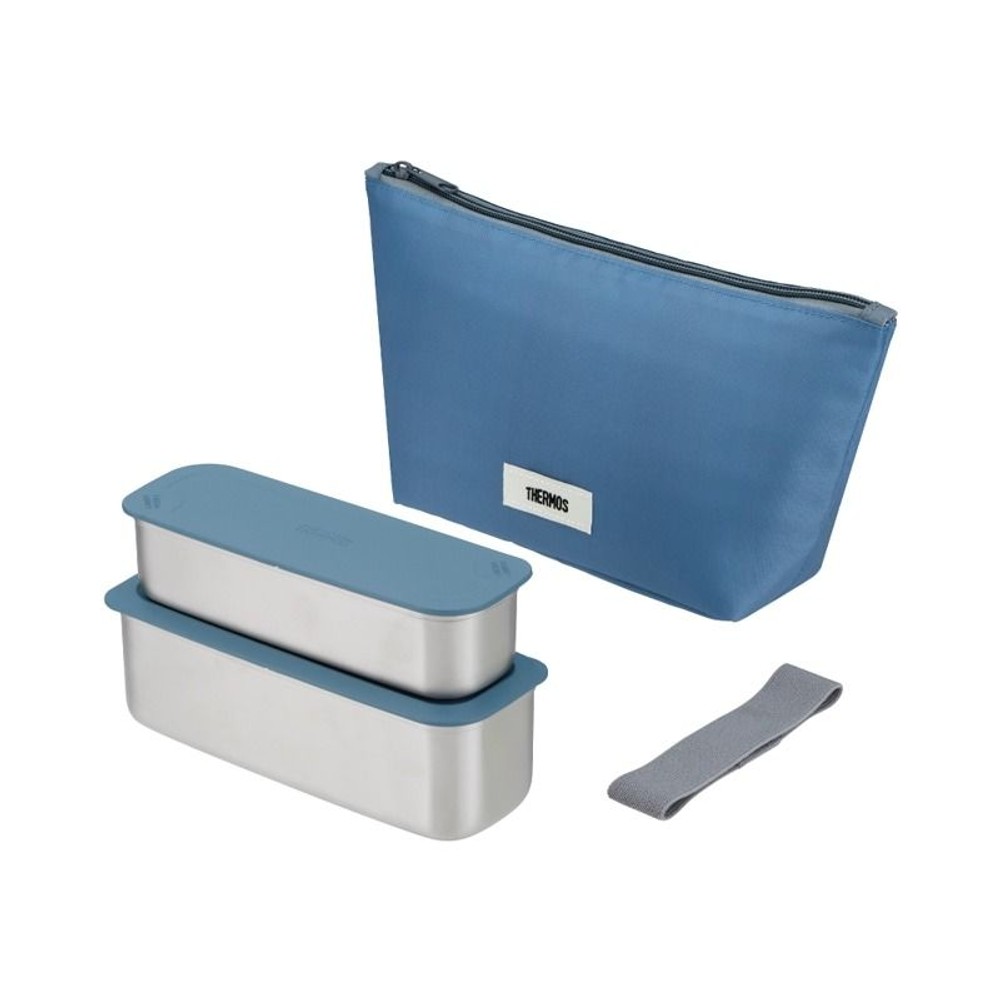 サーモス　フレッシュランチボックス　ＤＳＡー６０５Ｗ　ＧＮＶ, グレーネイビー, 635ml