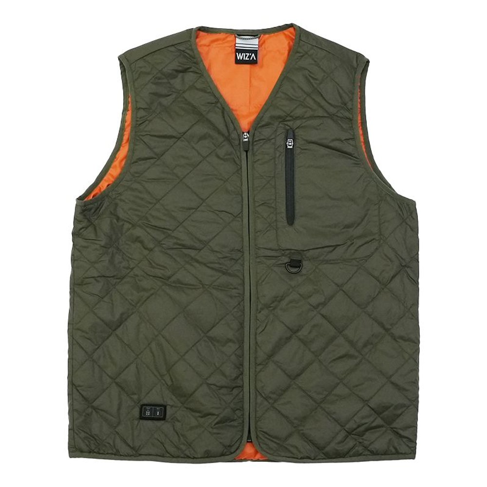 【数量限定】【値下げ】ダブルヒーター内蔵ベスト　カーキ, カーキ, 3Lサイズ