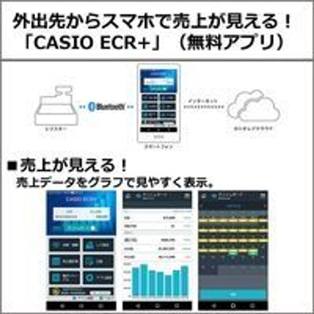 カシオレジスター　SR-G3-EX-WE, ホワイト, SR-G3-EX-WE