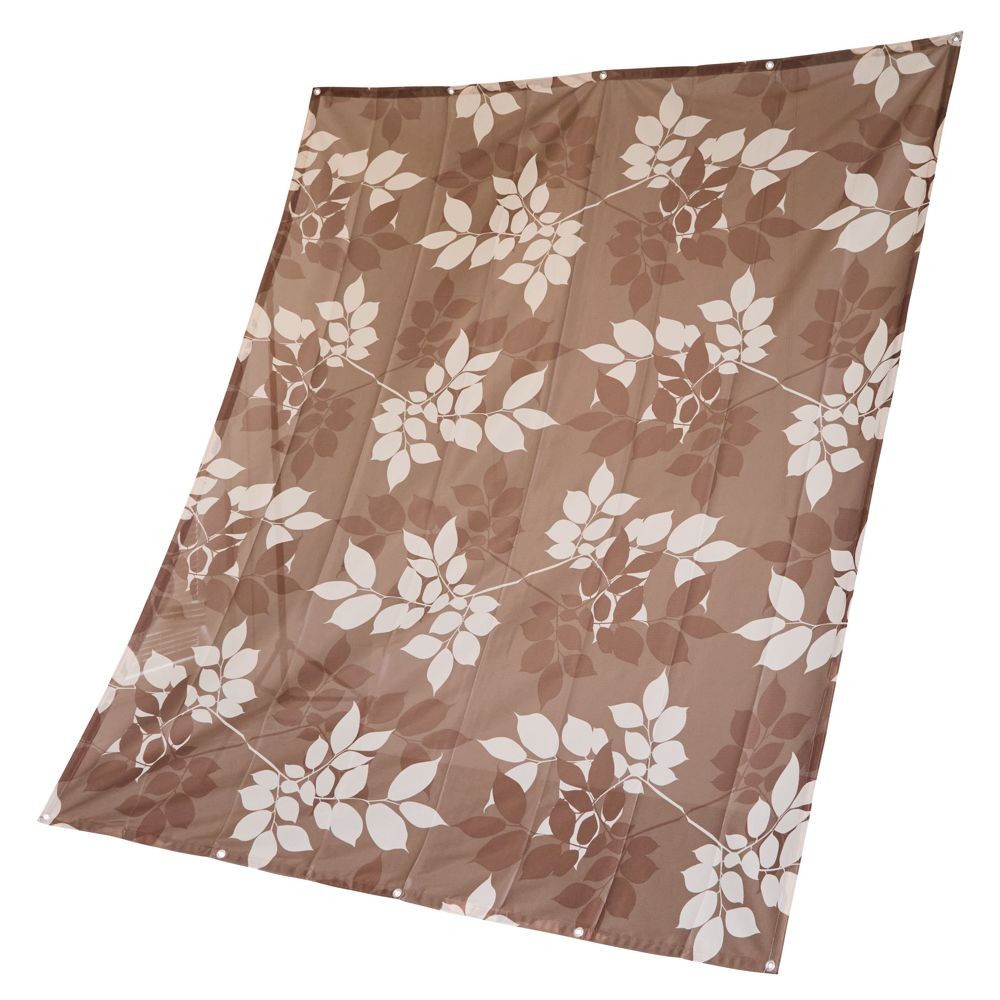 風通しの良いタープ   リーフ柄ブラウン, リーフ柄, M