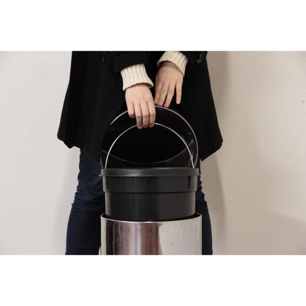 ステンレス　ラウンドペダルペール【メーカー直送 代引不可】, ステンレス, 5.0L