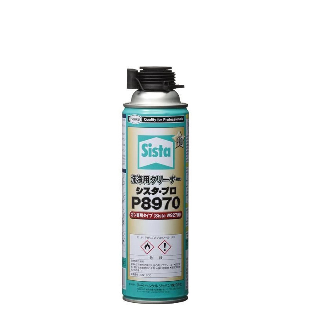シスタ発泡ウレタン　洗浄用クリーナー　シスタプロ　P8970　500ml, 淡黄白色, 500ml