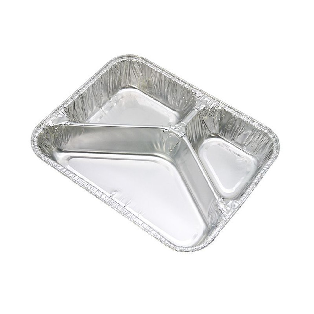 アルミ製　ＢＢＱ　3セパレート皿　5枚組, アルミ, 3セパレート皿